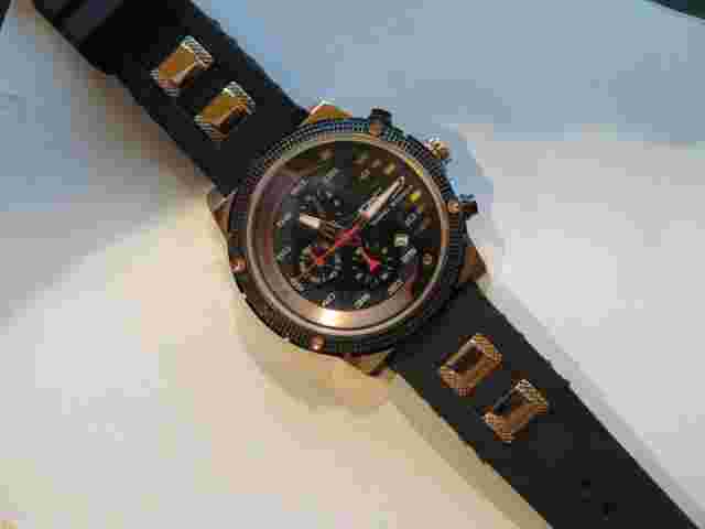 Daniel Steiger Men's  Black 44 mm Chronograph Watch