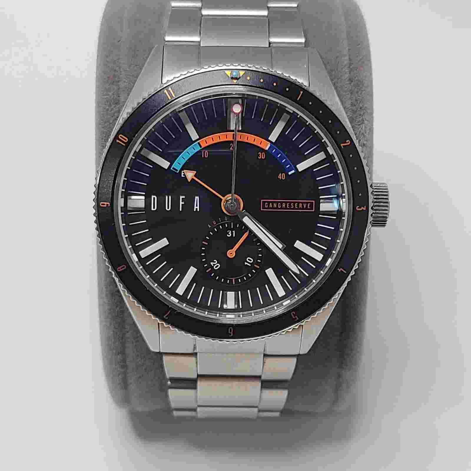 DUFA  FREITAUCHER DF 9038 Stainless Steel Automatic Power Reserve Men's Watch