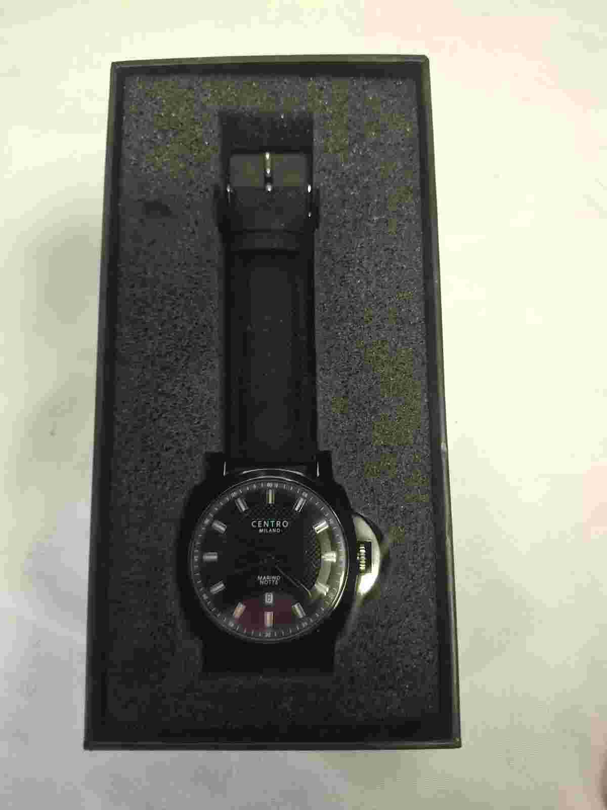 CENTRO MILANO Marino Notte 40mm dial qaurtz with black band