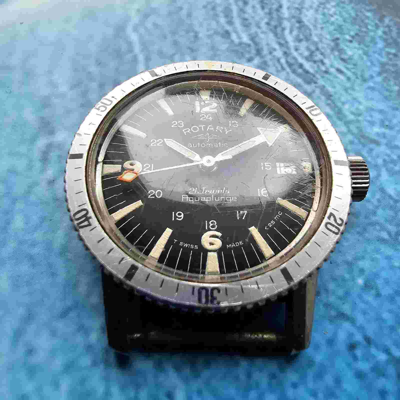 Vintage Rotary Aquaplunge Diver's Automatic Men's Watch