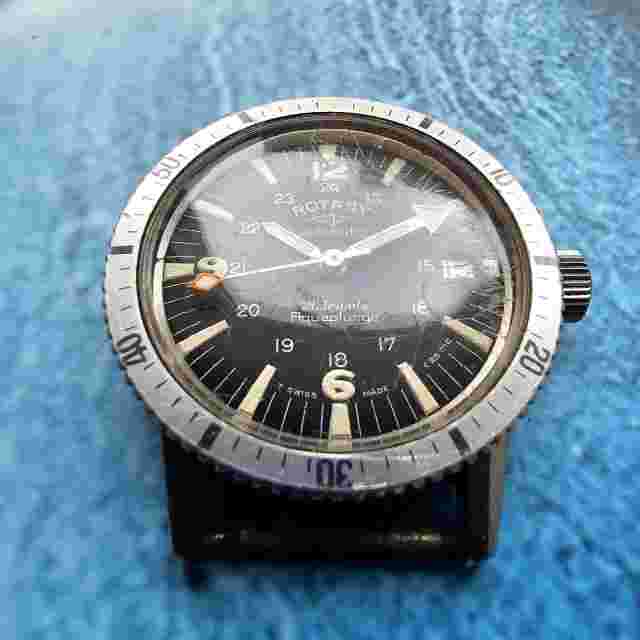 Vintage Rotary Aquaplunge Diver's Automatic Men's Watch