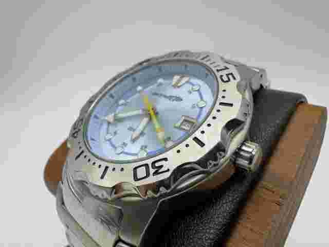 Men’s Arnette Silver Date And 200m Diver Watch New Battery
