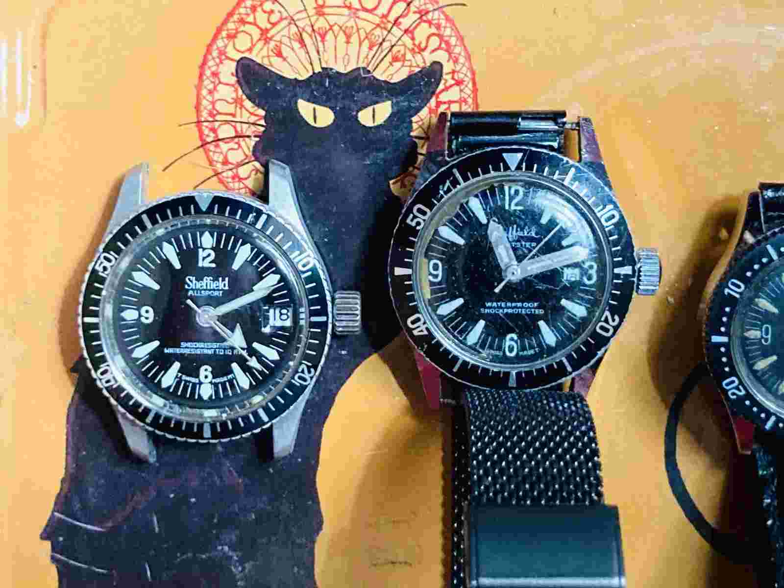 Watch Bundle: Sheffield (2x unisex), Chateau (women's)vintage watches for repair