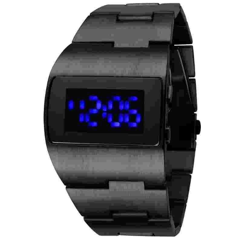 Reloj Hombre New Luxury Heavy Watch Men Led Digital Watches Black Stainless Stee
