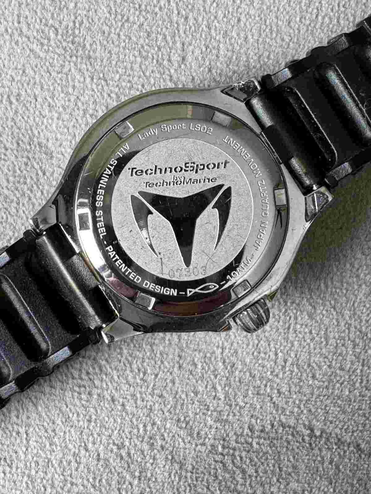 TechnoSport Technomarine Ladysport LS02 Mother of Pearl Quartz Watch NEW BATTERY