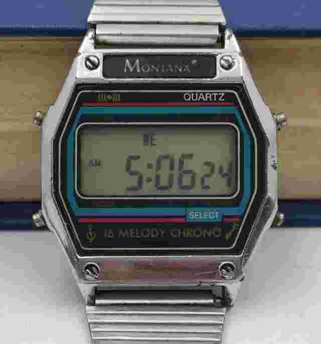 Watch Montana Vintage Digital Alarm Melody Chrono Retro Legend Soviet Union #49