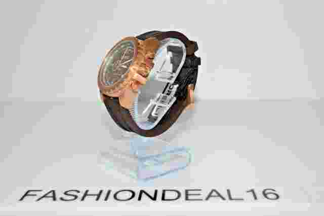 Brand New Orefici Ibrido Rose SS Brown Silicone Chrono ORM4C4505 MSRP $650 Watch