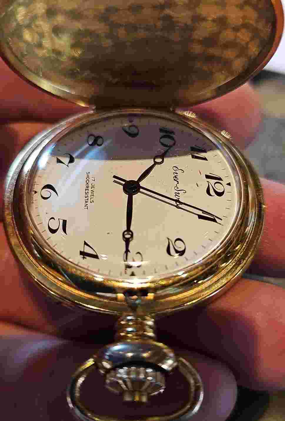 EVER SWISS POCKET WATCH 17 JEWELS
