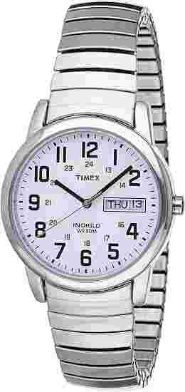 Timex Easy Reader 35mm Silver Stainless Steel Case with Silver Stainless Steel Strap Men’s Wristwatch