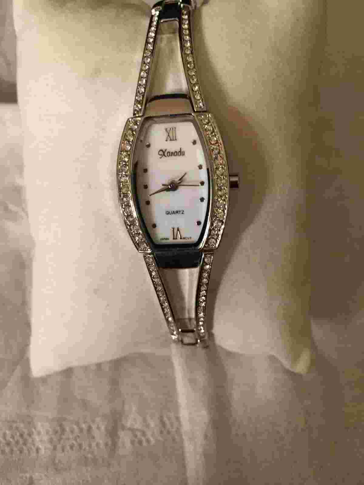 Xanadu Silver Tone Crystal Watch - Womens Watch - New