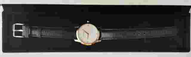 PANDORA Genuine Fleur Watch Black Strap #812036LS #881056BK w Gift Box & Catalog