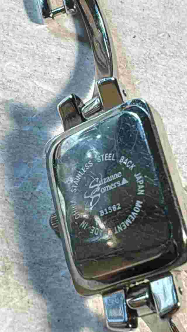 ladies Suzanne Somers Sterling rhinestone bangle Watch