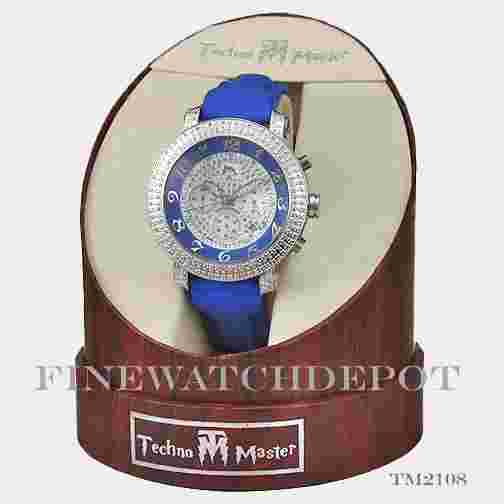 Authentic Techno Master Men's Blue Watch TM2108