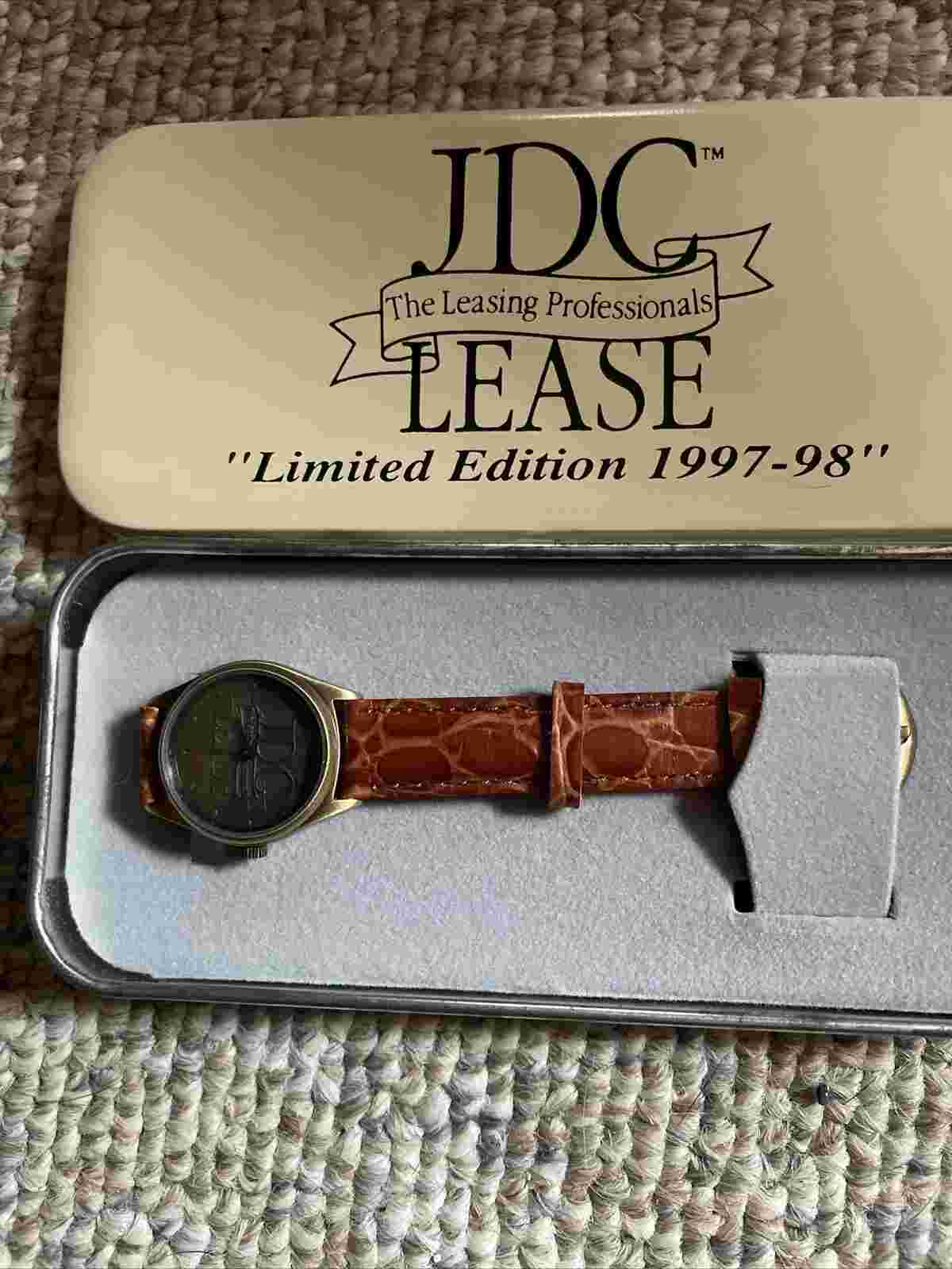 Selco Geneve Watch Limited Edition JDC LEASE 1997-1998 Metal Box and Leather