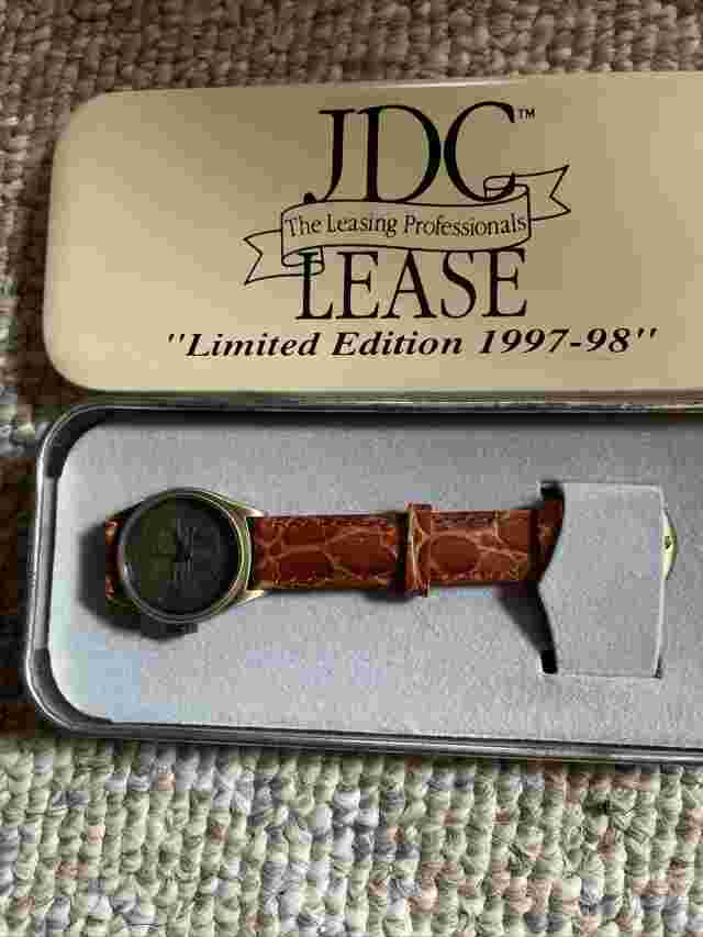 Selco Geneve Watch Limited Edition JDC LEASE 1997-1998 Metal Box and Leather
