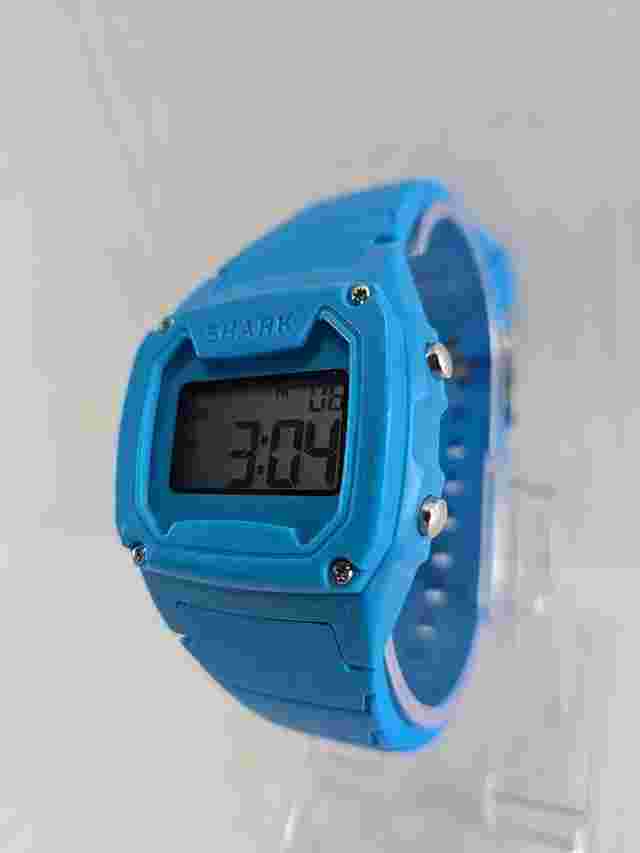 Shark Freestyle Digital Blue A126-13 Alarm Chronograph 100M Watch New Battery