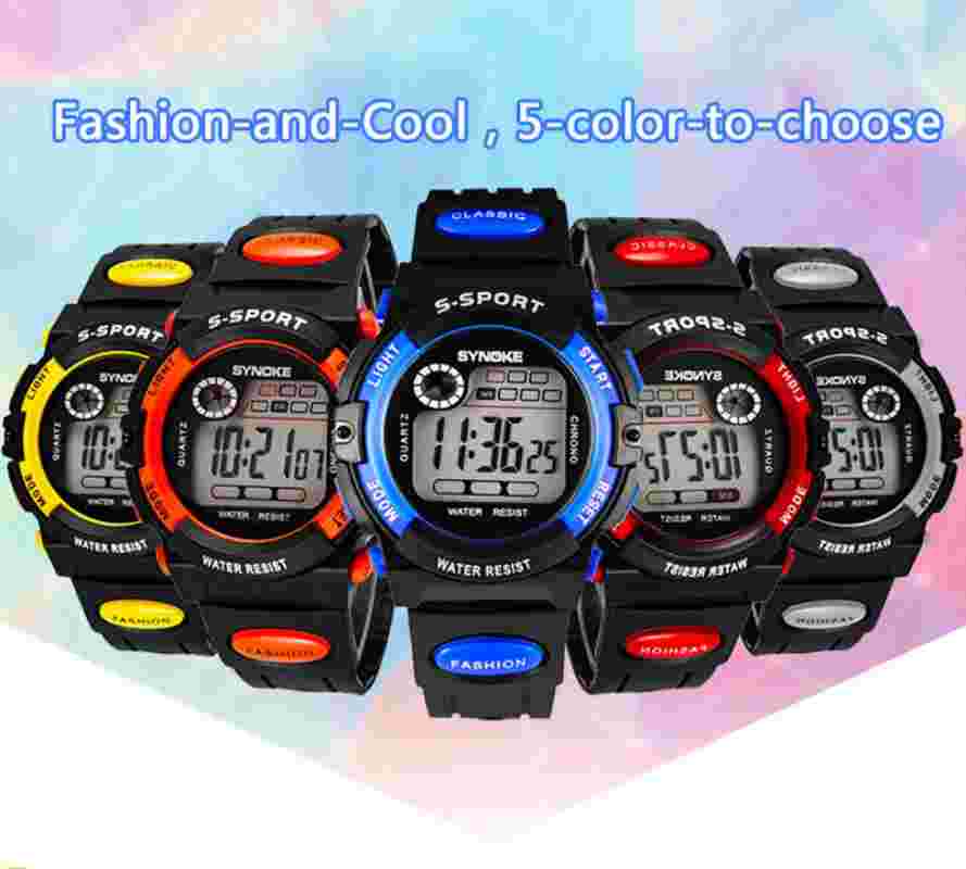 Boy Girl Wristwatch Digital Watch Outdoor Sports Waterproof Electronic Watches