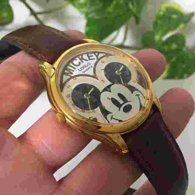 LORUS Mickey Wrist Watch Casual Analog Vintage Retro Quartz Used from Japan