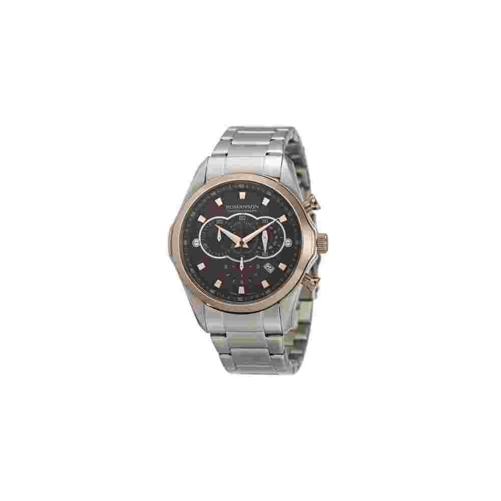 Men's Wristwatch Romanson Sports Men's Watch Chronograph Stainless Steel
