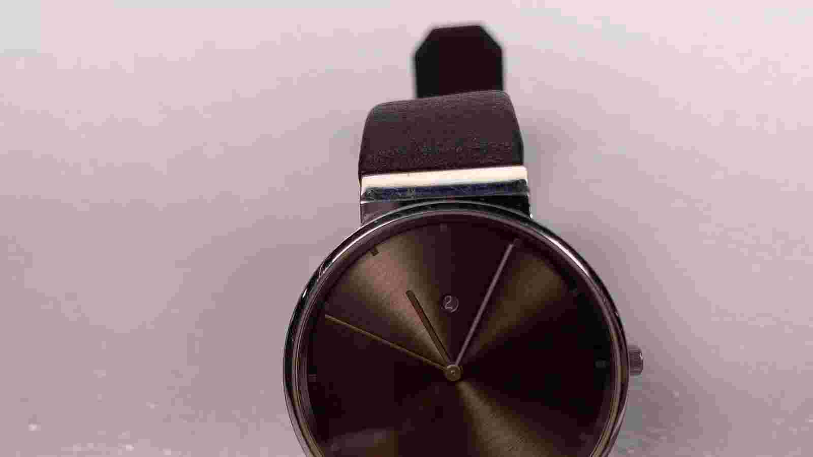 Jacob Jensen Dimension JJ843 Brown Dial Brown leather Quartz Genuine Watch