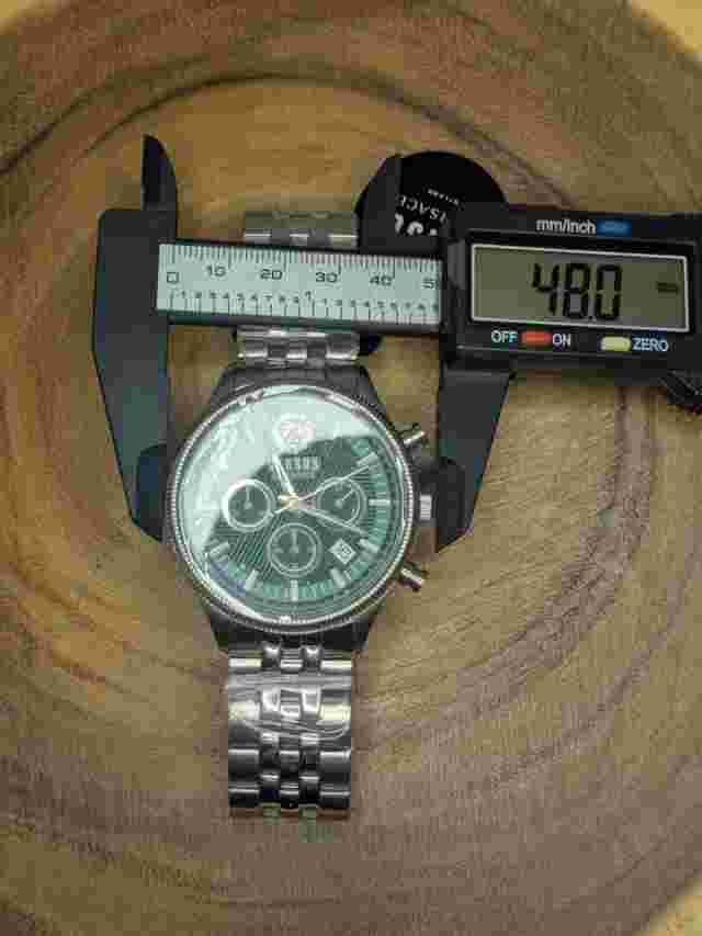 VERSUS VERSACE VSP970221 COLONNE SILVER TONE STAINLESS STEEL CHRONOGRAPH WATCH