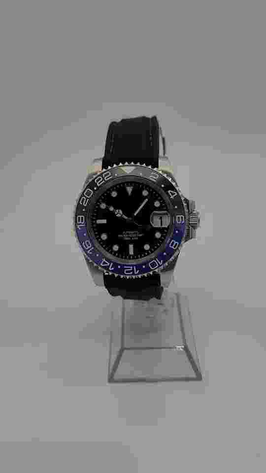 Mens NH35 40mm Japan Automatic Movt Black Blue Divers Watch 100m WR