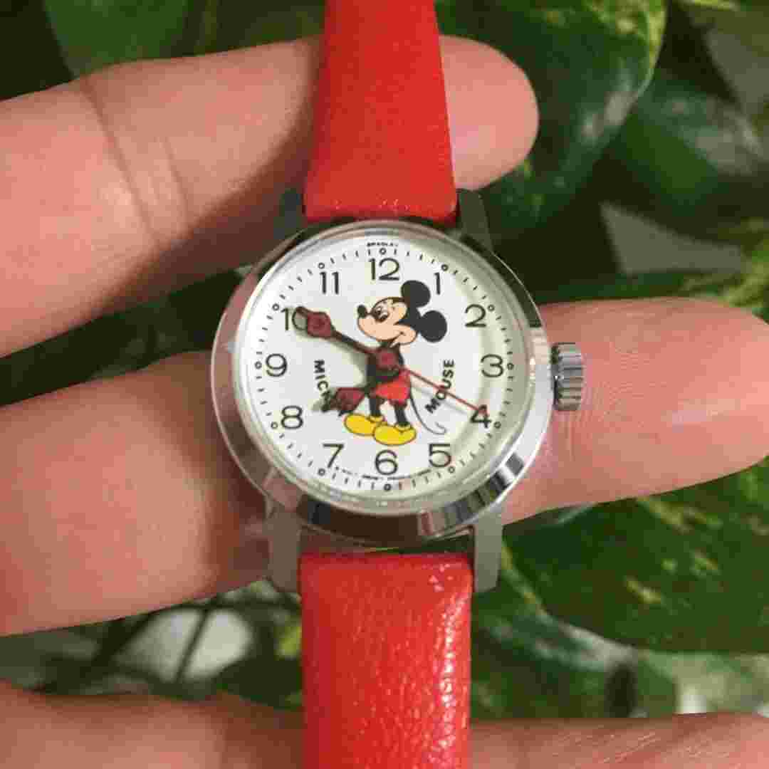 Unisex Adults from Japan BRADLEY Mickey Mouse Wristwatch Analog Manual Casual