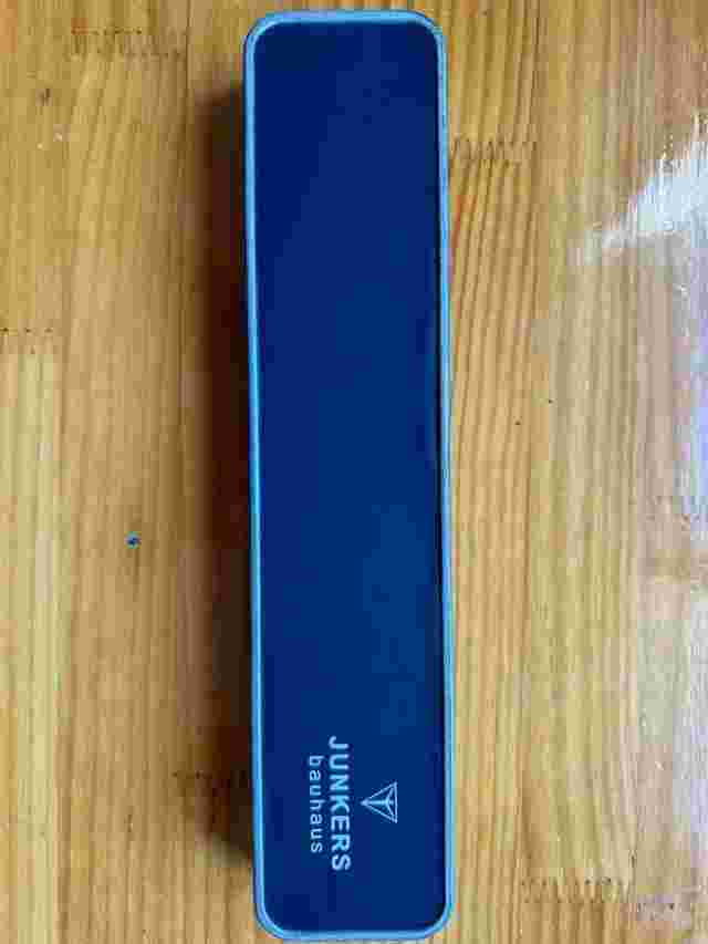 Junkers Bauhaus Automatic Watch 40mm White Dial Brown Strap Germany Made JP