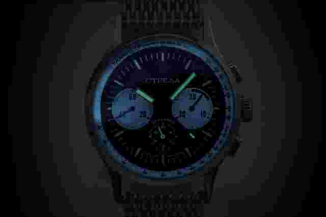 Strela "Kosmodrom" Chronograph 31681 Poljot caliber Russian mechanical watch