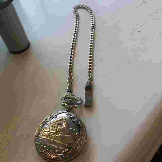 Avanti Train Pocket Watch NEW BATTERY
