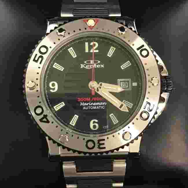 Kentex Marineman S601M Chronograph Quartz Analog Mens Watch 200m Date