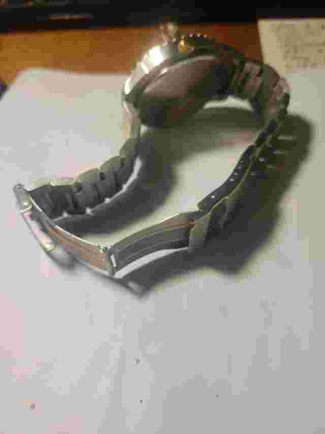 Men's Eclipse Watch With Date Two Tone Band New Batteries