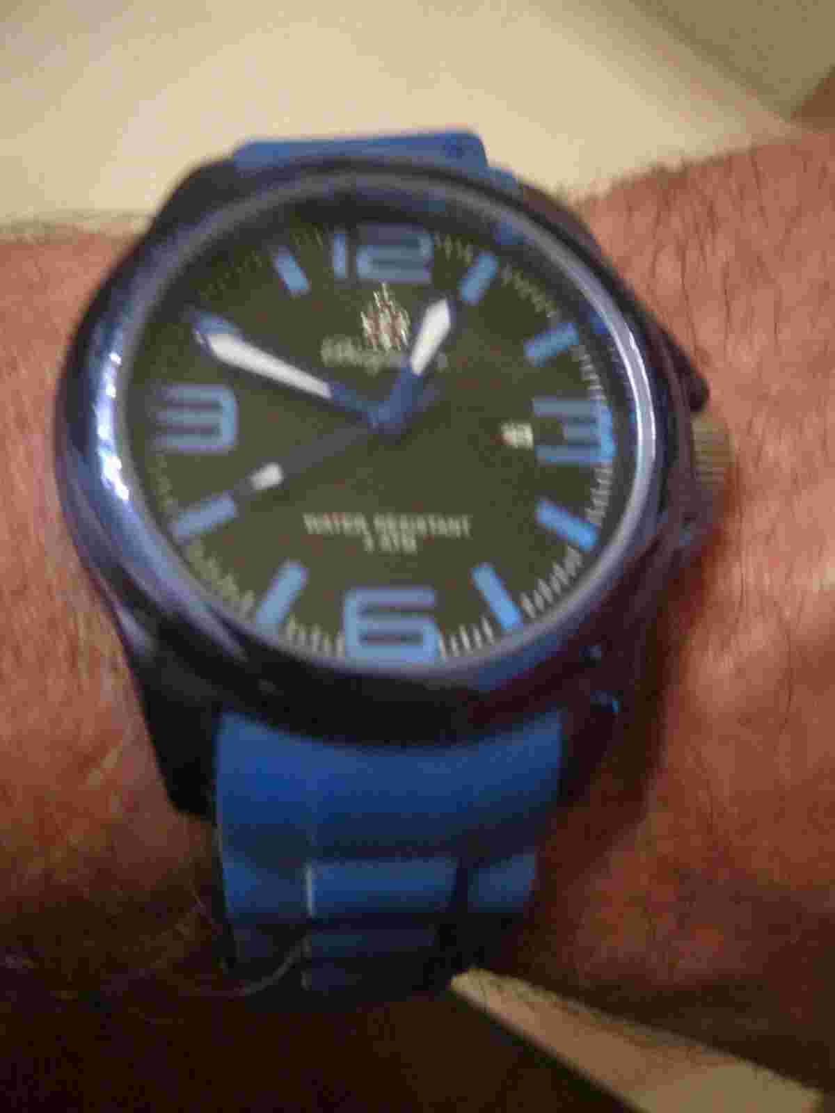 BURGMEISTER WATCH - BLUE BAND LARGE CASE -  QUARTZ  -  BBA28