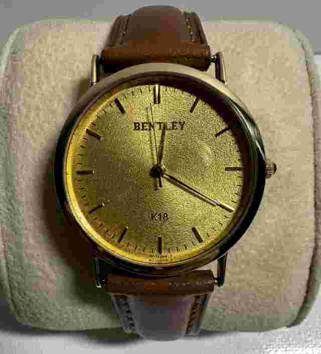 Bentley 18K Yellow Gold Women's Quart Watch Made In Japan