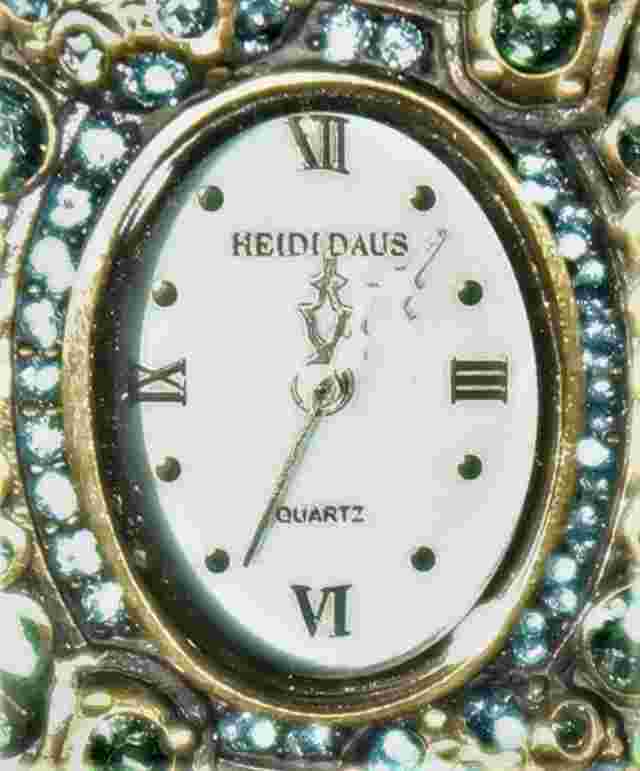 Heidi Daus  Designer Pave Jeweled Wristwatch, New in Box 262325XCF Sealife