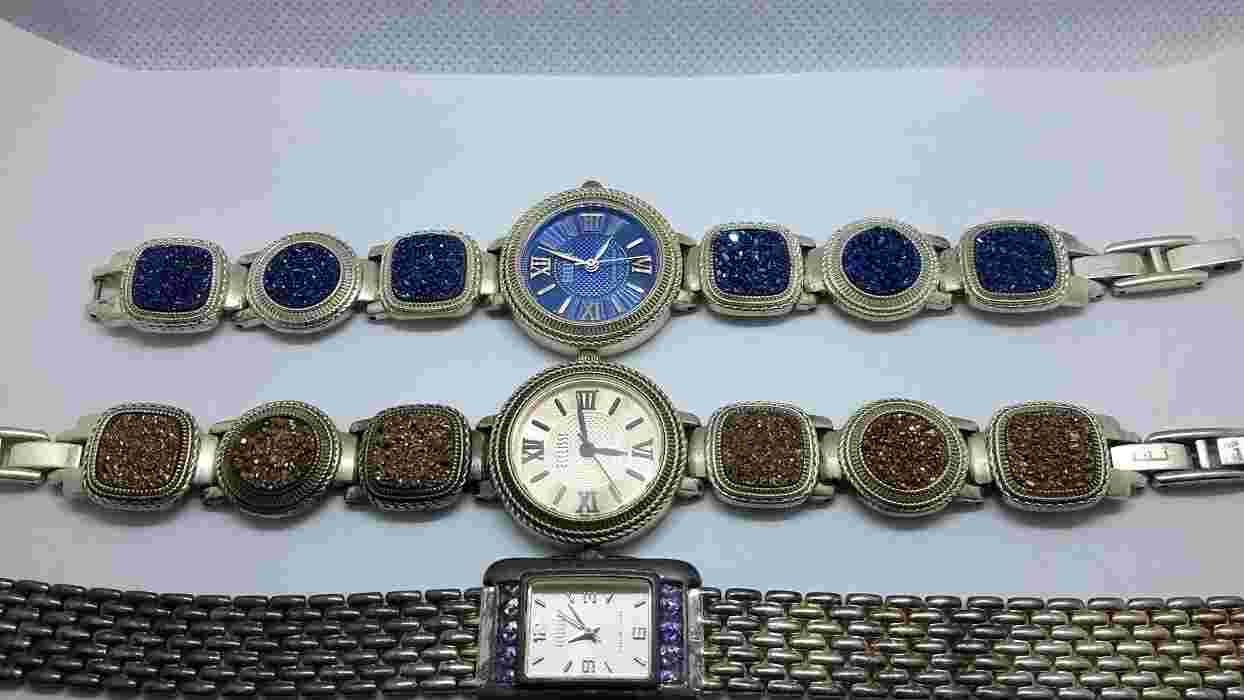 Lot of 5 ECCLISSI STERLING SILVER WOMEN'S LADIES WATCHES