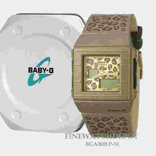Authentic Casio Baby-G Leopard Prints Cubic Case Watch BGA200LP-5E