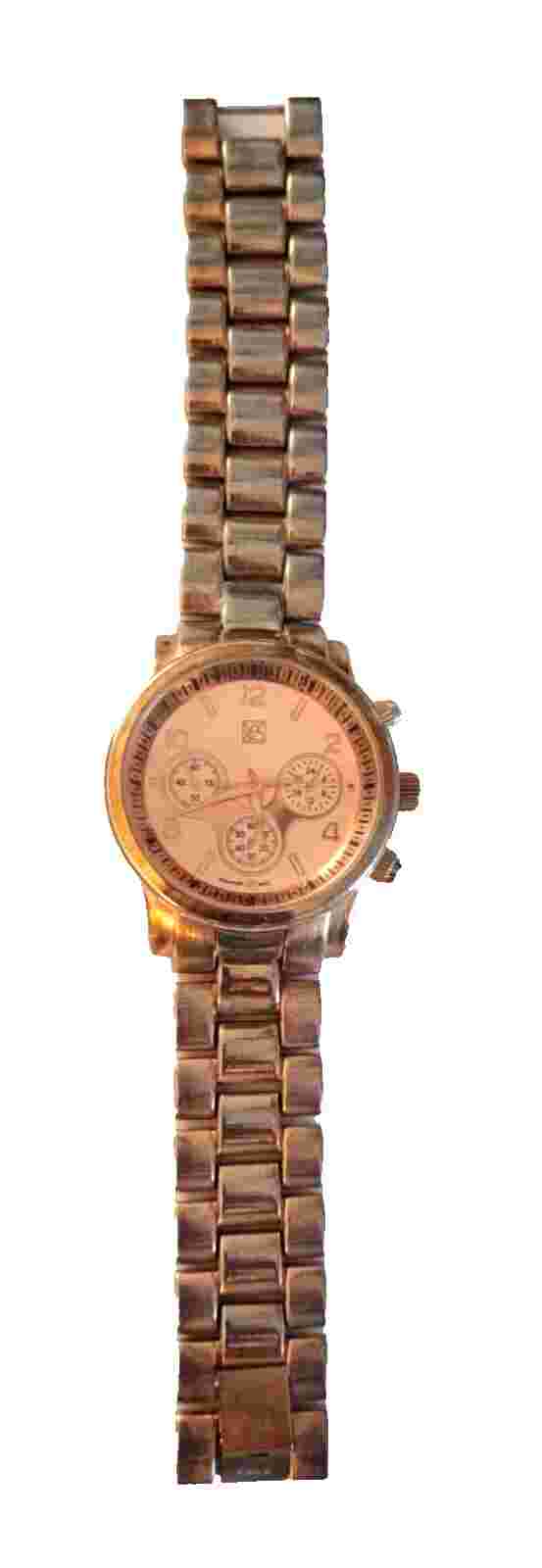 NY&C Women's Rose Gold Toned Watch 14545 001 New Battery