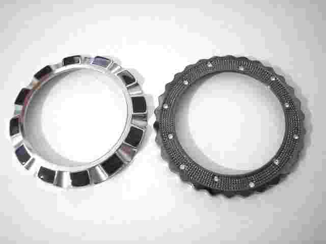 Big Case Blue Rubber Band Men's Watch with 2 Extra Bezels Item 5508