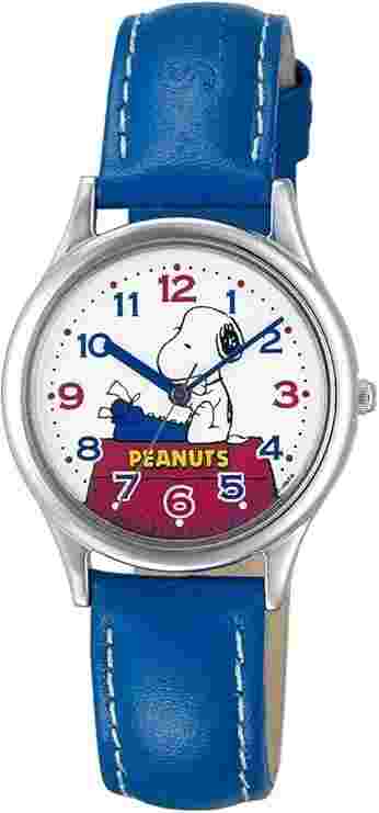 CITIZEN Q & Q AA95-9853 Snoopy PEANUTS Blue From Japan NEW