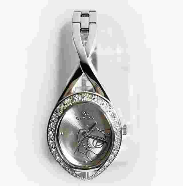 Clyda Women’s Watch - Quartz Analog - Silver Oval Dial - Silver Strap