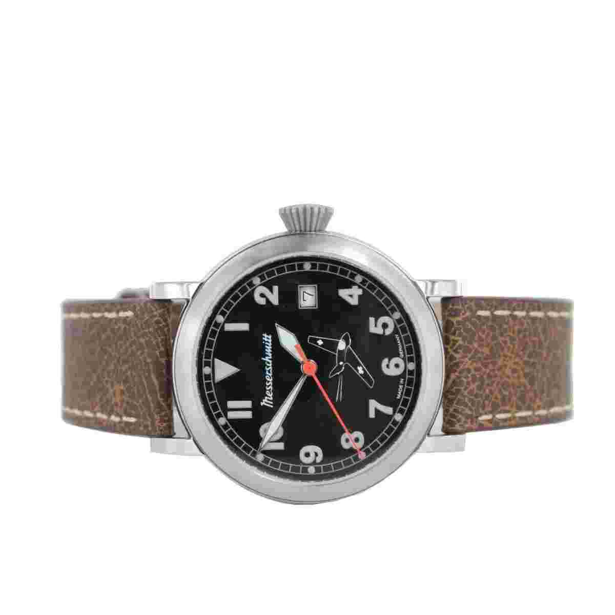 Aristo Men's Messerschmitt Watch Pilot Watch ME163-SCL Leather