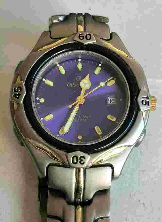 Oskar Emil "Series 3000" Quartz Sport/Divers Watch with Date. Blue Dial. New🔋