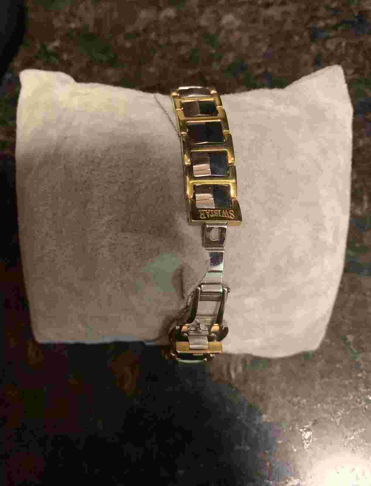 Swistar Swiss Watch 22k Gold Electroplated Saudi Arabia