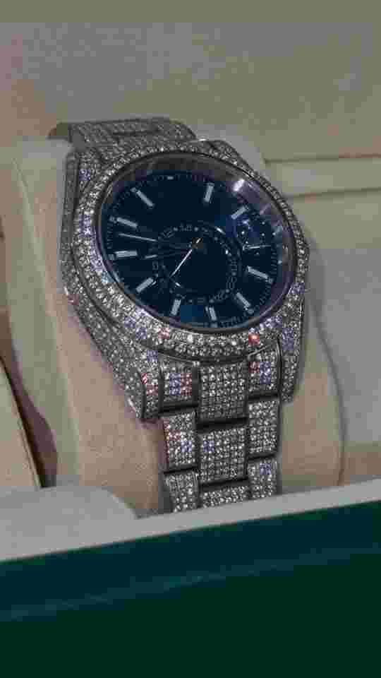 Moissanite Diamond Watch (Diamond Tester Certified✅)