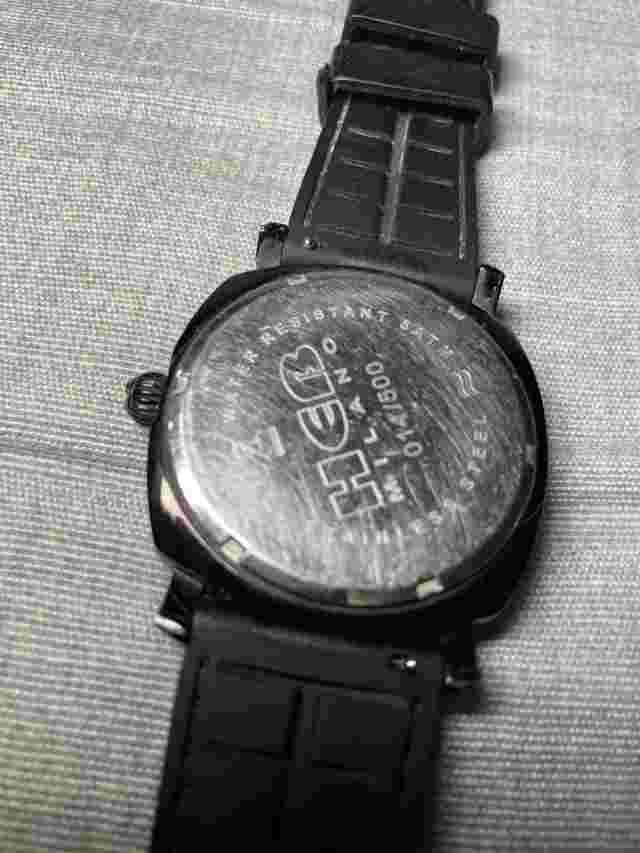 HEB milano Black Basic Men's Watch Diameter 1.7 x 0.4 Inches Japan New Strap