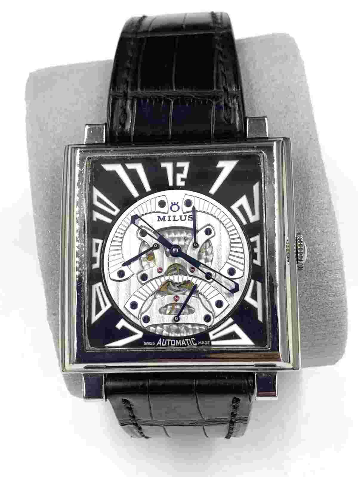 Milus 42mm Herios TriRetograde Stainless HERT-SP02 Wristwatch