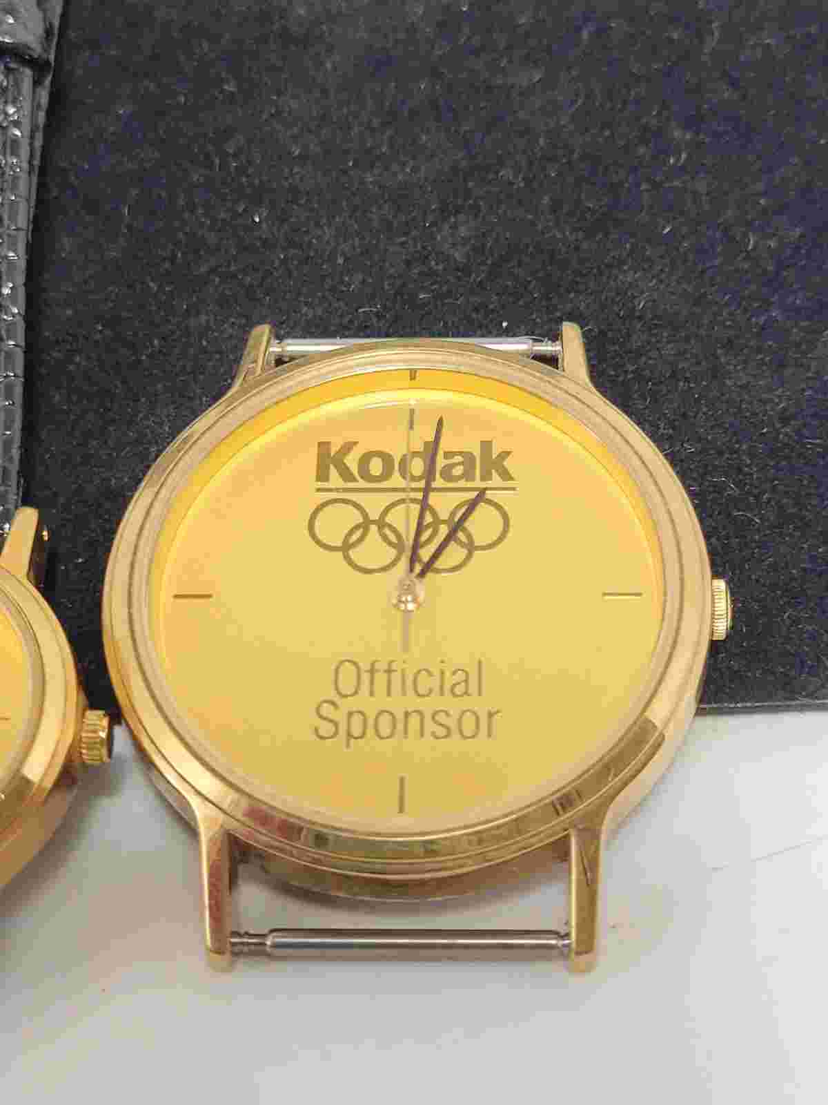Vintage Kodak Official Sponsor Olympics Wrist Watches Men Womens Untested