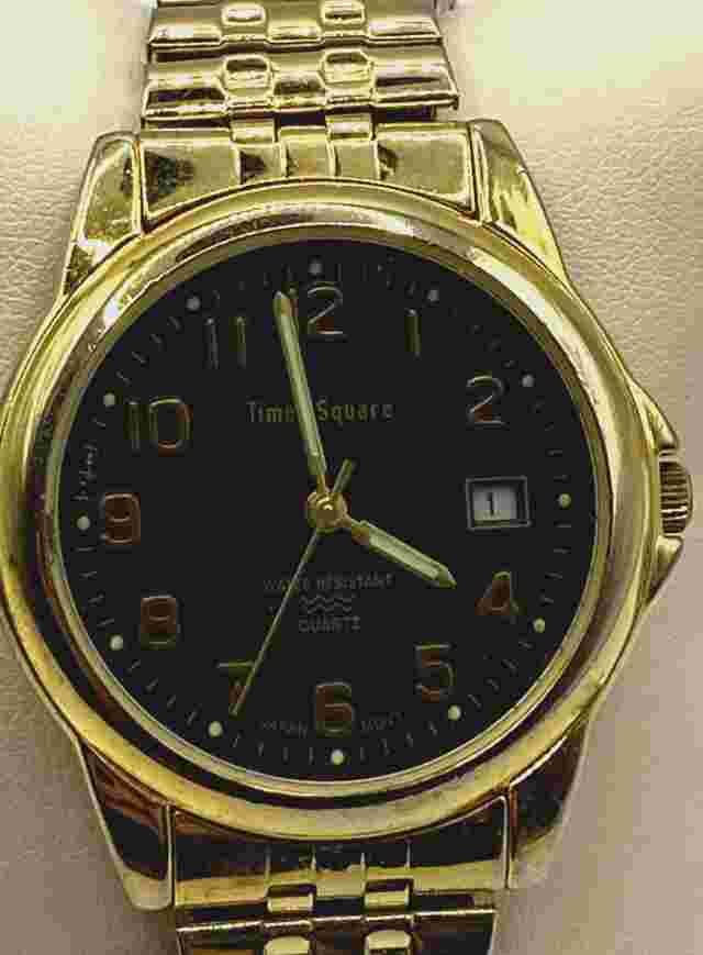 Times Square 5401 Quartz Gold Tone Men's Watch
