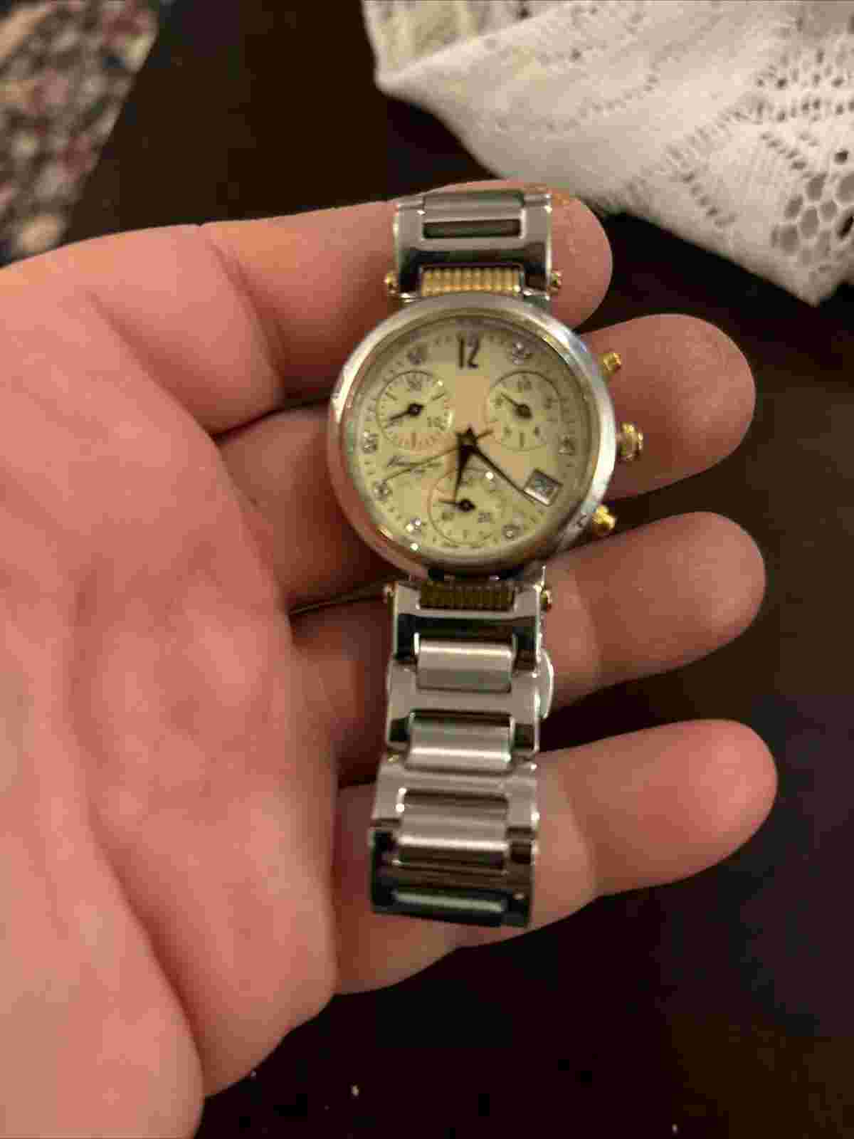 Kenneth Cole Swiss KS4003 Ladies Chronograph Bicolour Stainless Steel SwissWatch